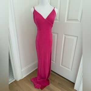 Elegant Pink Maxi Dress